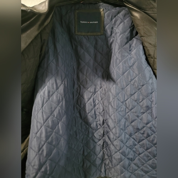 NWT Tommy Hilfiger Leather jacket  size XL - Picture 6 of 6